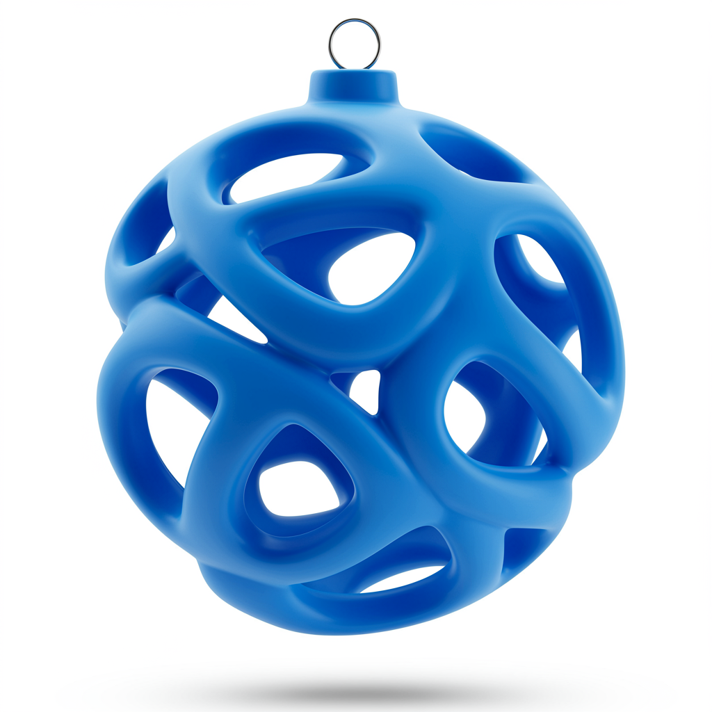 ornamento contemporaneo azul con trazos minimalistas modernos