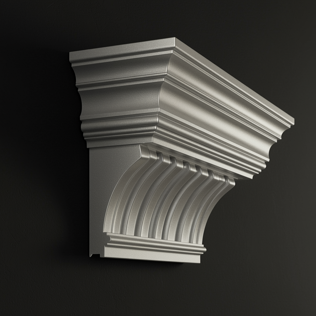 cornisa elegante plateada fusion de estilo y modernidad